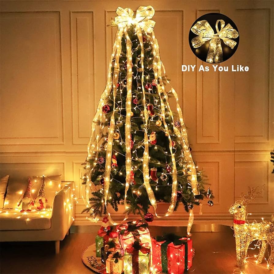 クリスマス　イルミネーション ベル リボン 電飾　ライト サンタクロース DENKO HOME クリスマス 飾り 3D プレート LED ライト